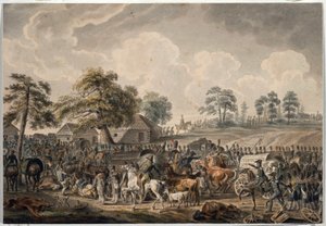The French Army crossing the Daugava River on July 24, 1812