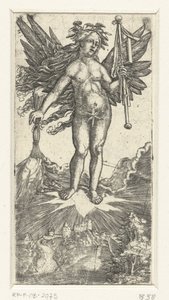 Allegorical Female Figure with Wings by Albrecht Altdorfer