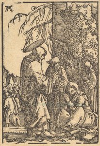 Christ Taking Leave of His Mother, from The Fall and Salvation of Mankind, ca. 1513 by Albrecht Altdorfer