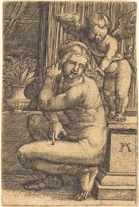 Crouching Venus by Albrecht Altdorfer