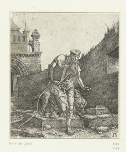 Saint Jerome in the Courtyard of a Church by Albrecht Altdorfer