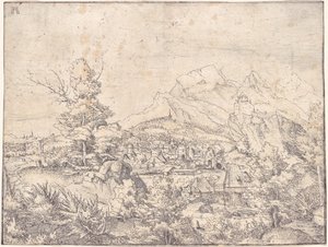 The Great Landscape with the Water Mill by Albrecht Altdorfer