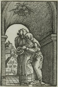 The Meeting of Joachim and Anne, from The Fall and Redemption of Man by Albrecht Altdorfer