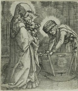 The Virgin and Child with Saint Anne at the Cradle by Albrecht Altdorfer