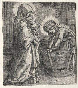 The Virgin with the Child and St. Anne at the Cradle by Albrecht Altdorfer