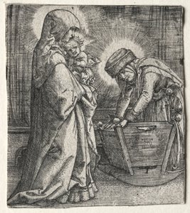 The Virgin with the Child and St. Anne at the Cradle by Albrecht Altdorfer