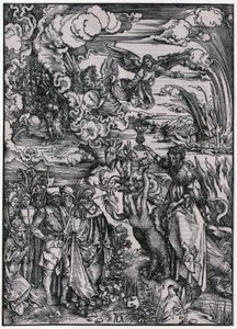 Babylonian Woman, XIII. Figure, Plate 15 from the Series "The Apocalypse" by Albrecht Dürer