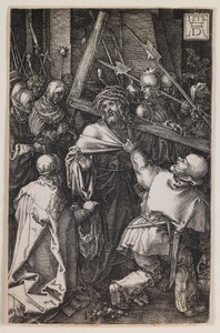 Bearing of the Cross, from the series “The Engraved Passion” by Albrecht Dürer