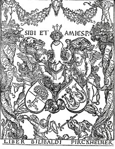 Bookplate of Willibald Pirkheimer