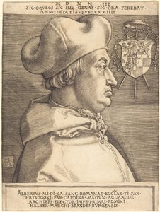 Cardinal Albrecht of Brandenburg ("Large Cardinal") by Albrecht Dürer