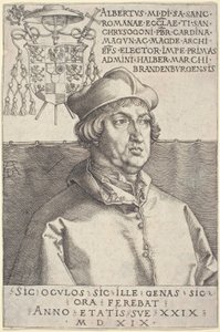 Cardinal Albrecht of Brandenburg ("Small Cardinal") by Albrecht Dürer