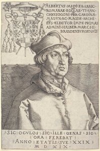 Cardinal Albrecht of Brandenburg (Small Cardinal) by Albrecht Dürer