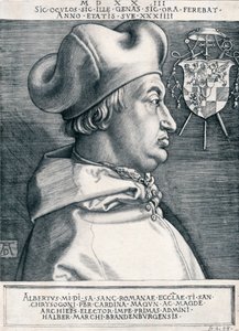 Cardinal Albrecht of Brandenburg The Great Cardinal by Albrecht Dürer