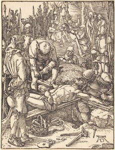 Christ Nailed to the Cross by Albrecht Dürer