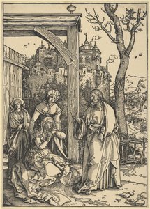 Christ Taking Leave from His Mother, from The Life of the Virgin by Albrecht Dürer
