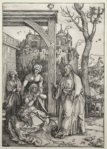 Christ Taking Leave of His Mother, c. 1504-1505 by Albrecht Dürer