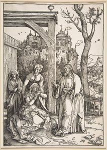 Christ Taking Leave of His Mother, from The Life of the Virgin, ca. 1504 by Albrecht Dürer
