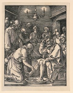 Christ Washing the Feet, from The Little Passion Series by Albrecht Dürer