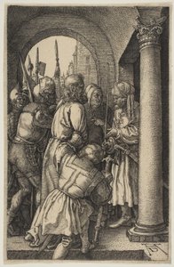 Christ before Pilate, from "The Passion" by Albrecht Dürer