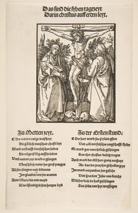 Christ on the Cross between the Virgin and Saint John, first sheet of two, 1510