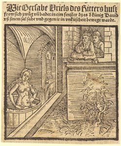 David Sees Bathsheba Bathing by Albrecht Dürer