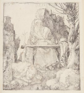 St. Jerome by a Pollarded Willow by Albrecht Dürer