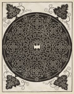 Fifth Knot, with a White Shield with Six Points in the Center by Albrecht Dürer