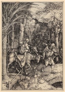 Flight into Egypt, Plate 14 from the Series "The Life of Mary" by Albrecht Dürer