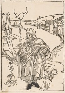 Gerson as a Pilgrim (frontispiece to Gersonis Opera) by Albrecht Dürer