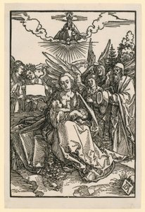 Holy Family with Five Angels by Albrecht Dürer