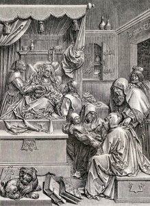 High Relief Sculpture of the Birth of St John, 1855 by Albrecht Dürer
