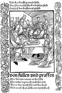 Illustration from the Book Ship of Fools by Sebastian Brant, 1494 by Albrecht Dürer