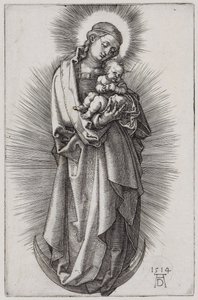Virgin with the Hairband in the Halo on the Crescent Moon by Albrecht Dürer