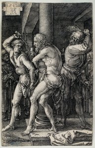 The Passion on Copper: The Flagellation (Bartsch 8) by Albrecht Dürer