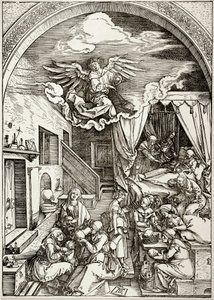 The Life of the Virgin: The Birth of the Virgin (Bartsch 80) by Albrecht Dürer