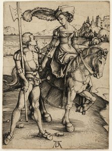 Lady on Horseback and Landsknecht