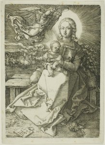 Madonna Crowned by One Angel