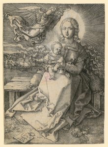 Maria, Crowned by an Angel by Albrecht Dürer