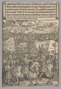 Maximilian and Henry VIII of England, Plate 22 from Historical Scenes from the Life of Emperor Maximilian I from the Triumphal Arch