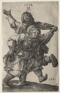 Peasant Couple Dancing by Albrecht Dürer