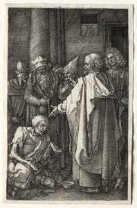 Peter and John Healing the Cripple at the Gate of the Temple by Albrecht Dürer