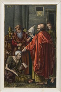 Peter and John Healing a Lame Beggar in the Temple by Albrecht Dürer