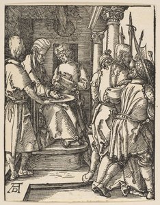 Pilate Washing His Hands, from The Small Passion, ca. 1509