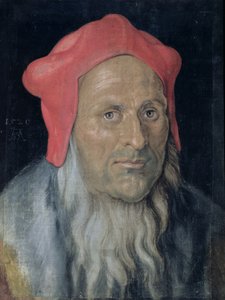 Portrait of a Bearded Man in a Red Hat, 1520