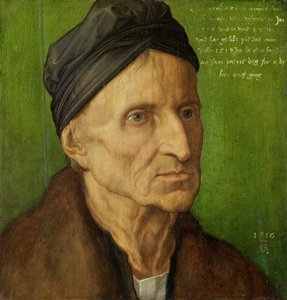 Portrait of the Nuremberg Painter Michael Wolgemut by Albrecht Dürer