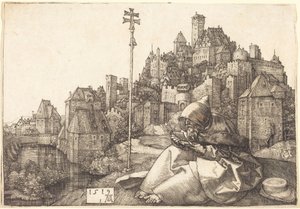 Saint Anthony Reading by Albrecht Dürer