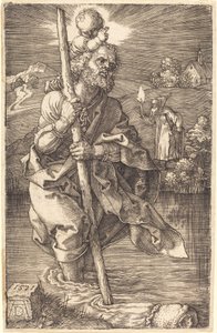 Saint Christopher Facing Right by Albrecht Dürer