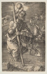 Saint Christopher Facing Right by Albrecht Dürer