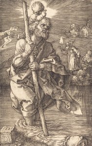 Saint Christopher Facing Right by Albrecht Dürer