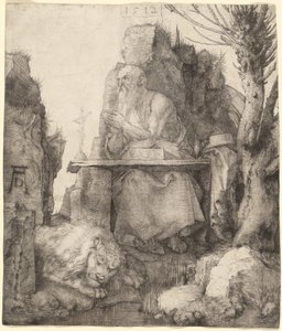 Saint Jerome by the Pollard Willow by Albrecht Dürer